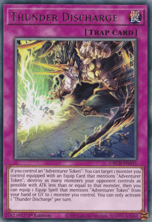 Thunder Discharge [GRCR-EN035] Rare - Josh's Cards
