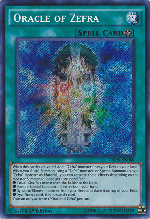 Oracle of Zefra [CROS-EN060] Secret Rare - Josh's Cards