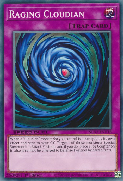 Raging Cloudian (SGX3-ENH18) - Speed Duel GX: Duelists of Shadows 1st Edition