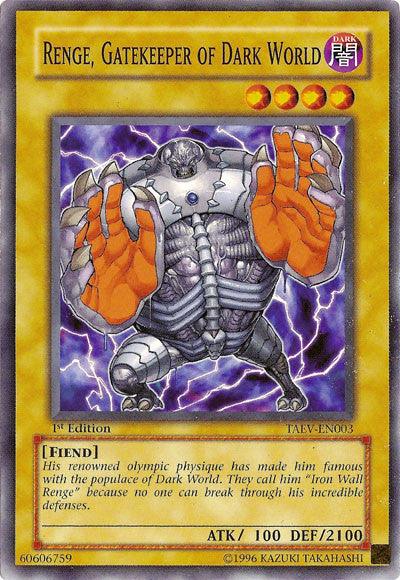Renge, Gatekeeper of Dark World [TAEV-EN003] Common - Josh's Cards