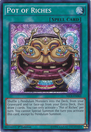 Pot of Riches [SECE-EN063] Secret Rare - Josh's Cards