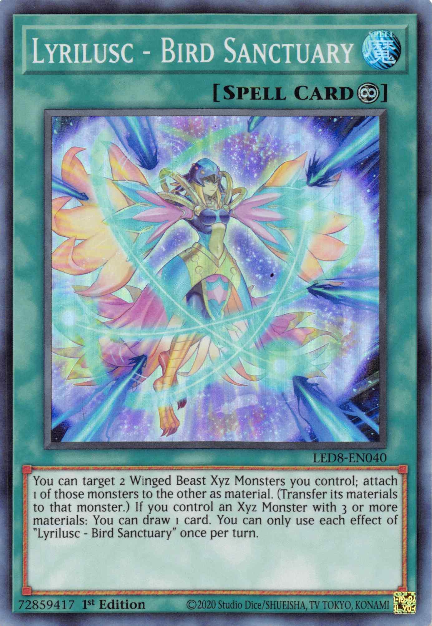 Lyrilusc - Bird Sanctuary [LED8-EN040] Super Rare - Josh's Cards