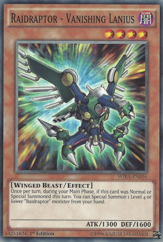 Raidraptor - Vanishing Lanius [WIRA-EN016] Common - Josh's Cards