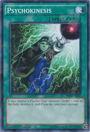 Psychokinesis [BP03-EN161] Shatterfoil Rare - Josh's Cards