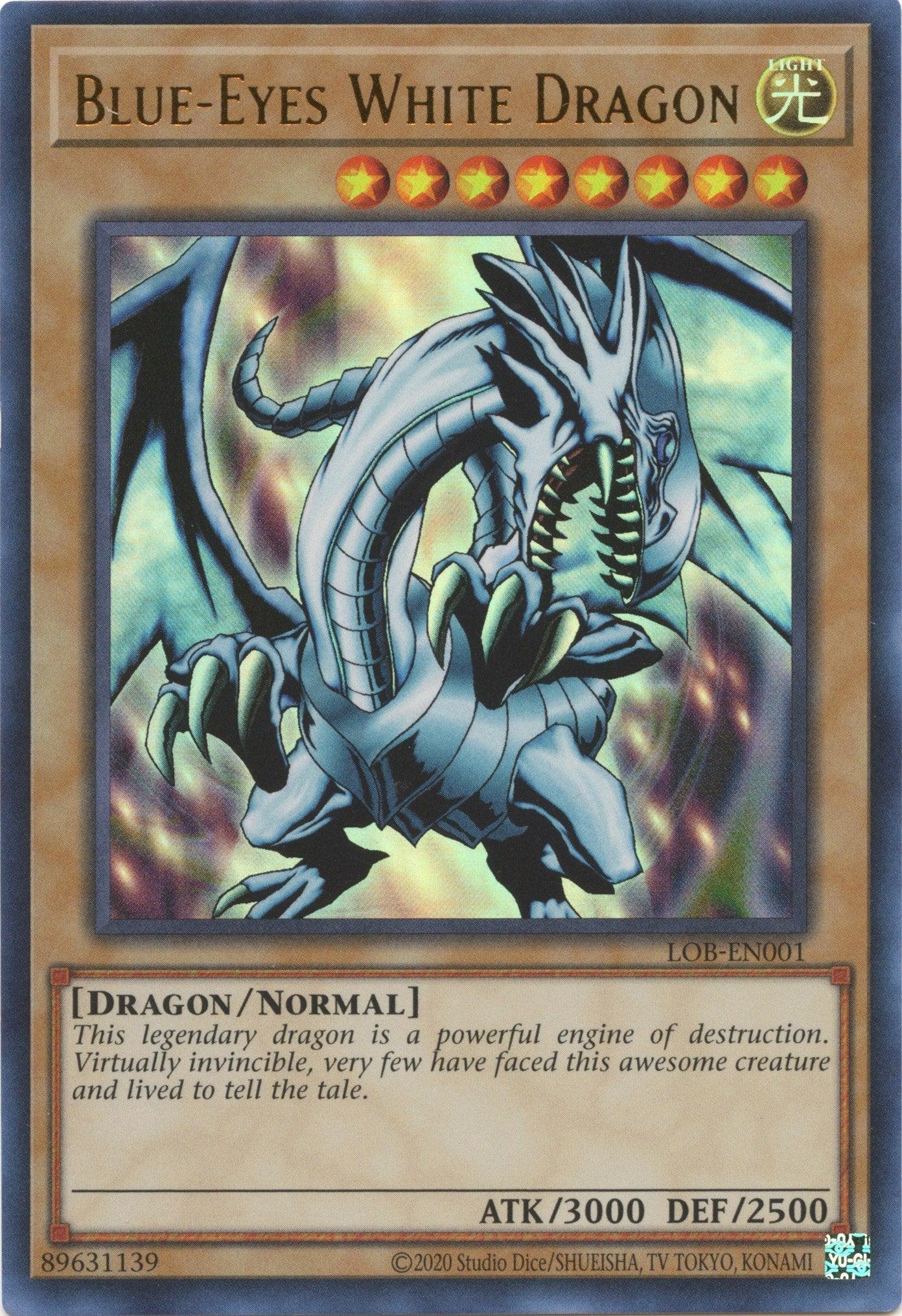 Blue-Eyes White Dragon (25th Anniversary) [LOB-EN001] Ultra Rare - Josh's Cards