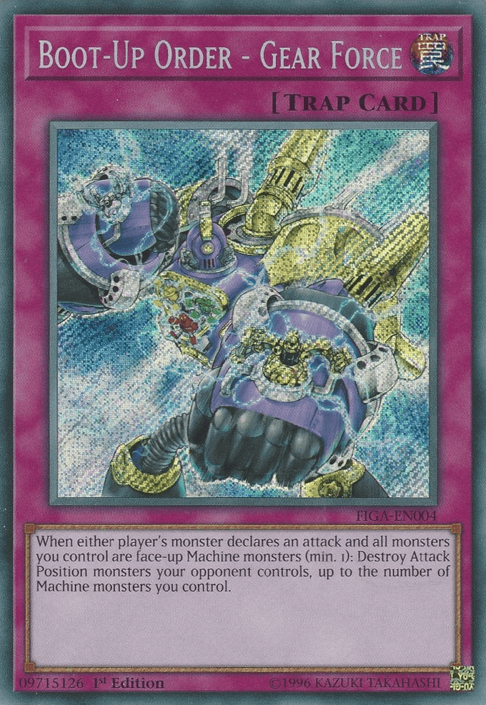 Boot-Up Order - Gear Force [FIGA-EN004] Secret Rare - Josh's Cards