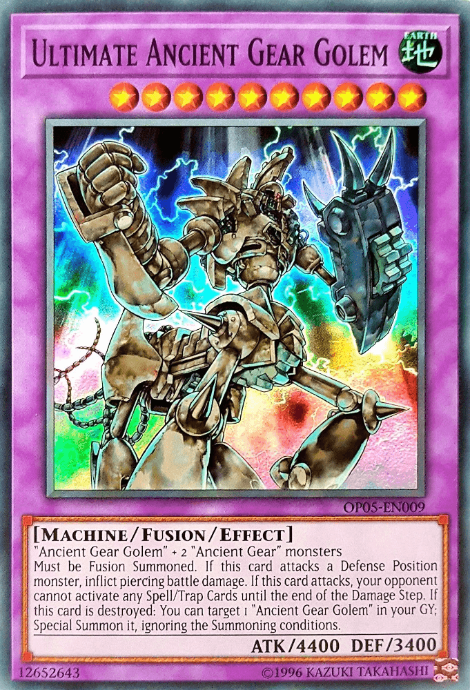 Ultimate Ancient Gear Golem [OP05-EN009] Super Rare - Josh's Cards