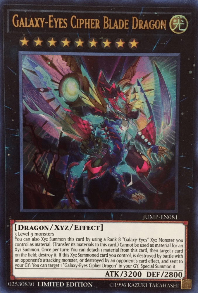 Galaxy-Eyes Cipher Blade Dragon [JUMP-EN081] Ultra Rare - Josh's Cards