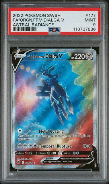 Origin Forme Dialga V Astral Radiance 177/189 PSA 9
