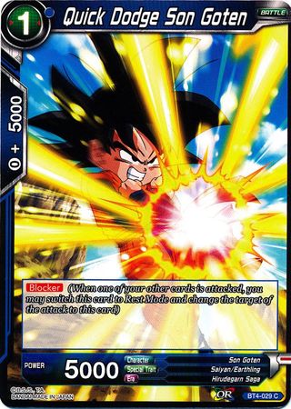 Quick Dodge Son Goten (BT4-029) [Colossal Warfare] Parallel Foil