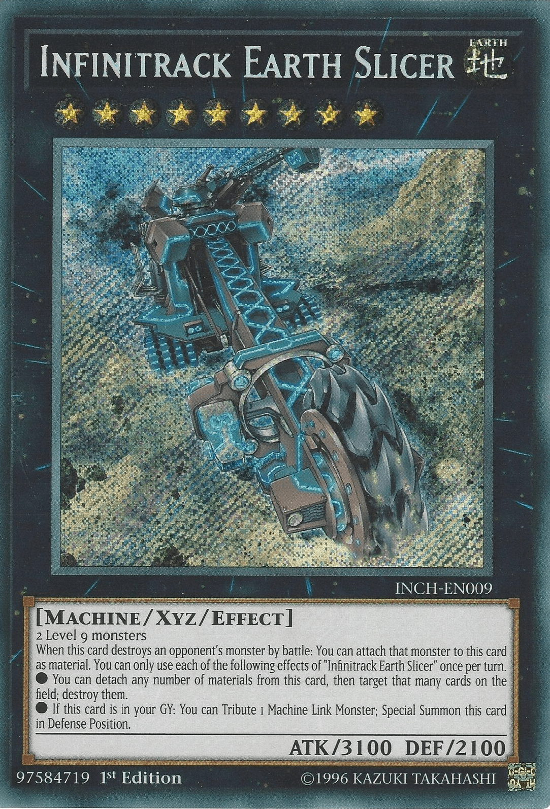 Infinitrack Earth Slicer [INCH-EN009] Secret Rare - Josh's Cards