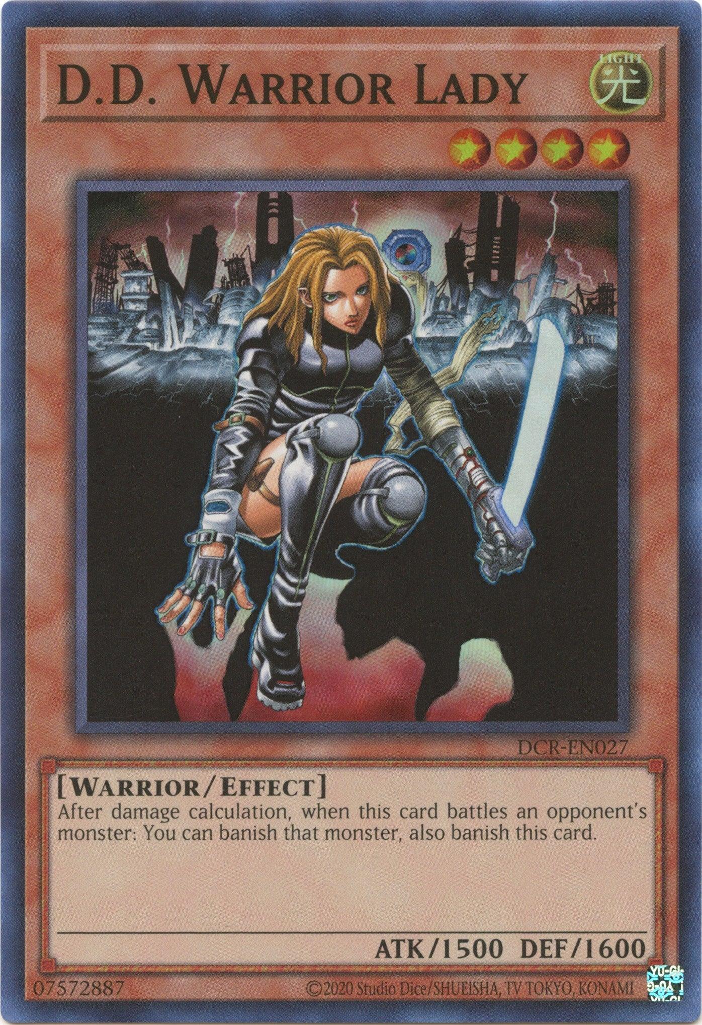D.D. Warrior Lady (25th Anniversary) [DCR-EN027] Super Rare - Josh's Cards