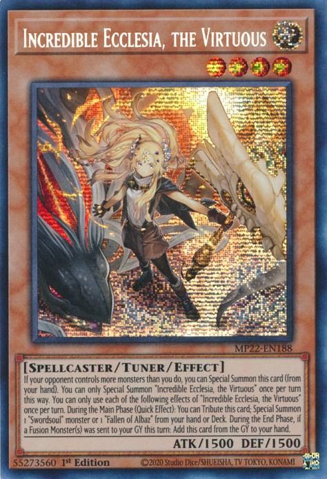 Incredible Ecclesia, the Virtuous [MP22-EN188] Prismatic Secret Rare - Josh's Cards