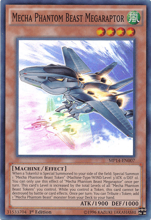 Mecha Phantom Beast Megaraptor [MP14-EN007] Super Rare - Josh's Cards