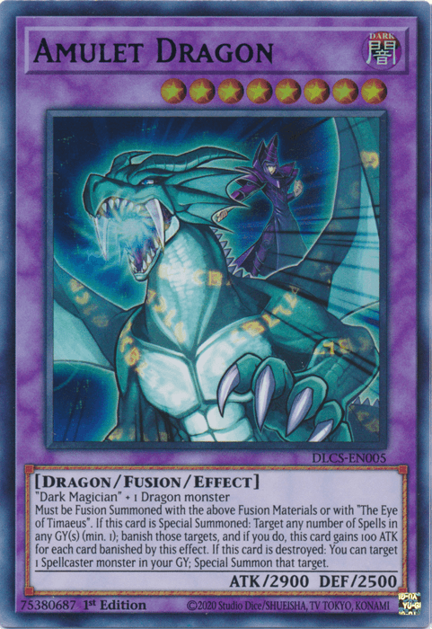 Amulet Dragon (Purple) [DLCS-EN005] Ultra Rare - Josh's Cards