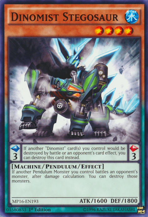 Dinomist Stegosaur [MP16-EN193] Common - Josh's Cards