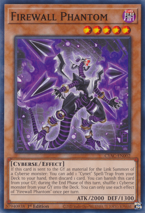 Firewall Phantom [CYAC-EN002] Common - Josh's Cards