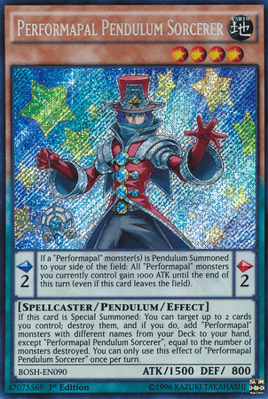 Performapal Pendulum Sorcerer [BOSH-EN090] Secret Rare - Josh's Cards
