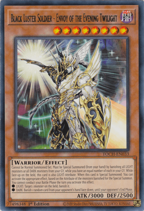 Black Luster Soldier - Envoy of the Evening Twilight [TOCH-EN033] Rare - Josh's Cards