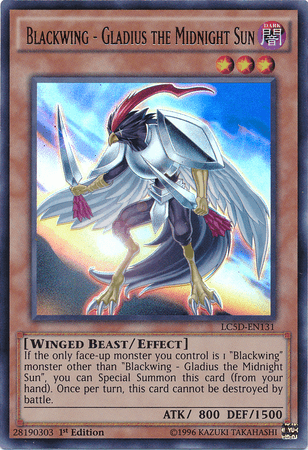 Blackwing - Gladius the Midnight Sun [LC5D-EN131] Ultra Rare - Josh's Cards