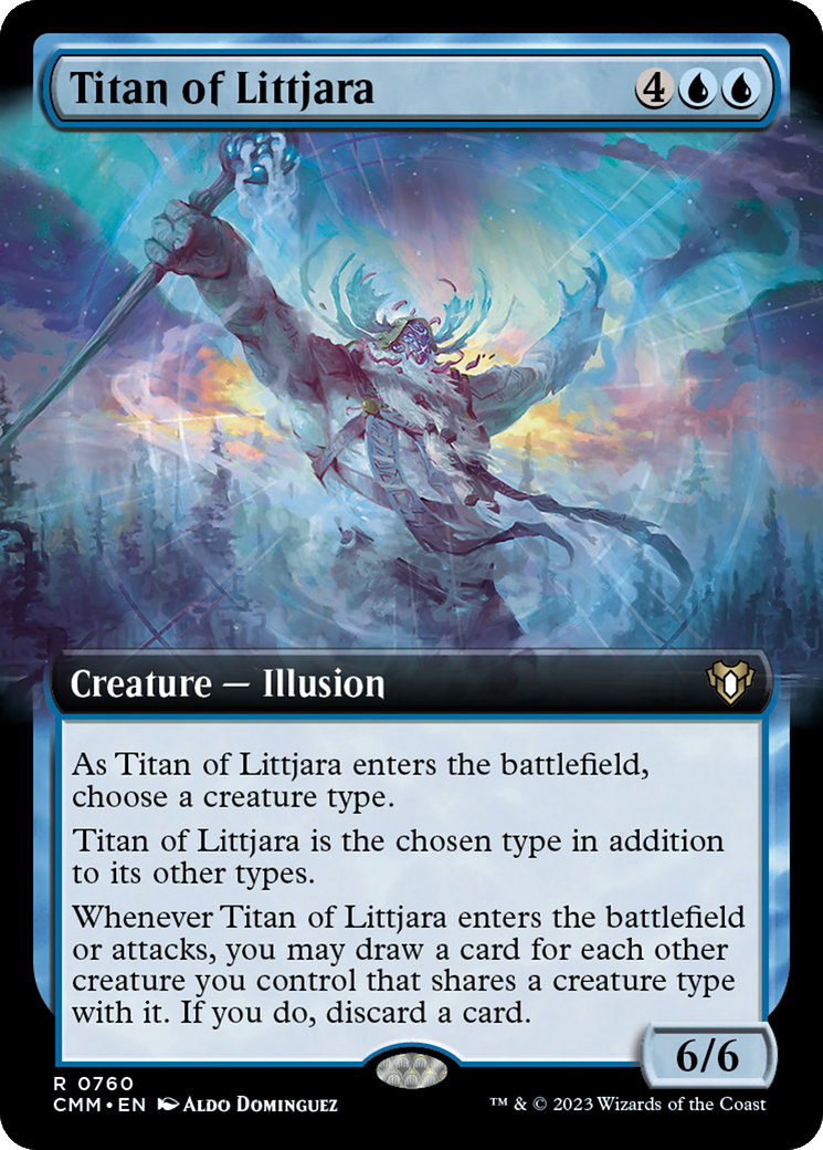 Titan of Littjara (CMM-760) - Commander Masters: (Extended Art) Foil