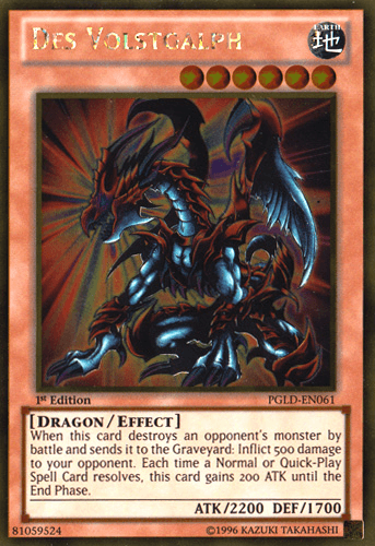 Des Volstgalph [PGLD-EN061] Gold Rare - Josh's Cards