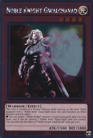 Noble Knight Gwalchavad [NKRT-EN007] Platinum Rare - Josh's Cards