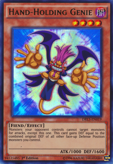 Hand-Holding Genie [DRL3-EN019] Ultra Rare - Josh's Cards