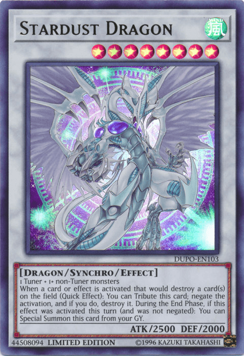 Stardust Dragon [DUPO-EN103] Ultra Rare - Josh's Cards