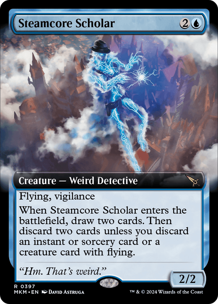 Steamcore Scholar (Extended Art) [Murders at Karlov Manor] - Josh's Cards