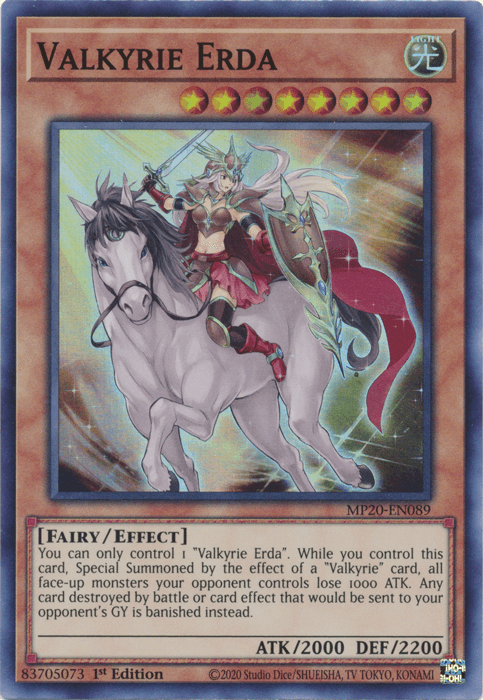 Valkyrie Erda [MP20-EN089] Super Rare - Josh's Cards