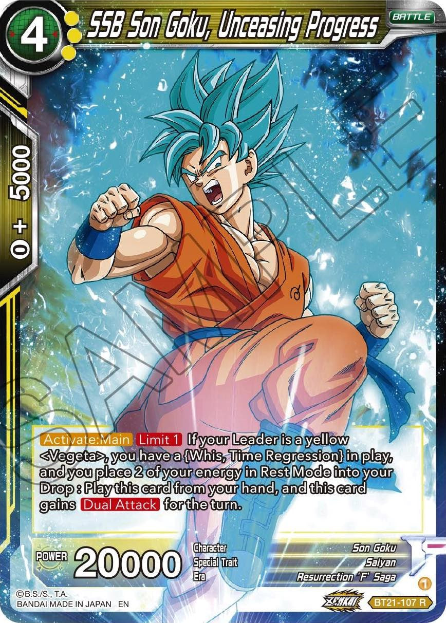 SSB Son Goku, Unceasing Progress (BT21-107) [Wild Resurgence] Parallel Foil