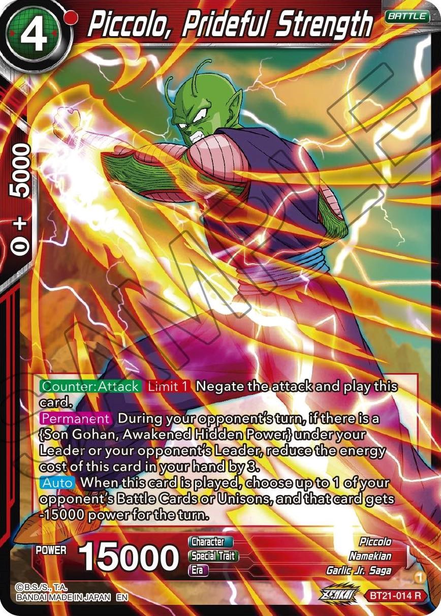 Piccolo, Prideful Strength (BT21-014) [Wild Resurgence] Parallel Foil