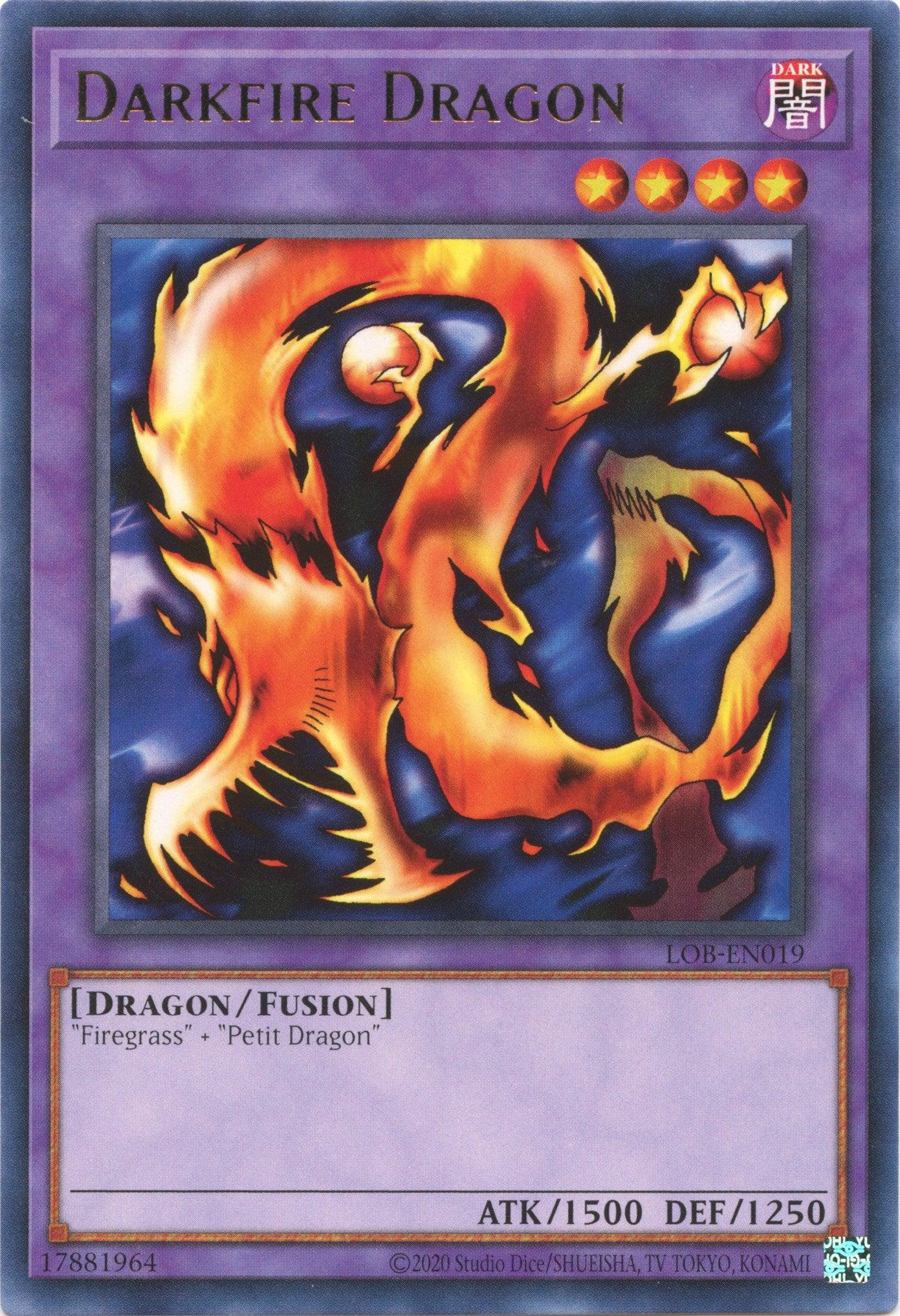 Darkfire Dragon (25th Anniversary) [LOB-EN019] Rare - Josh's Cards