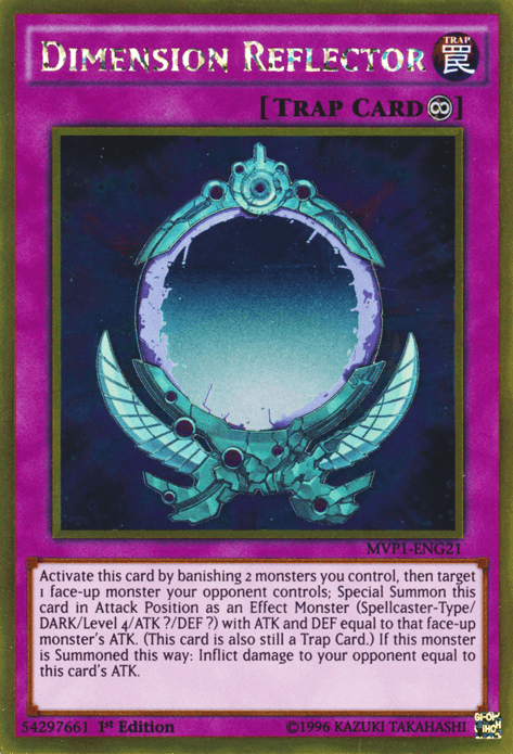 Dimension Reflector [MVP1-ENG21] Gold Rare - Josh's Cards