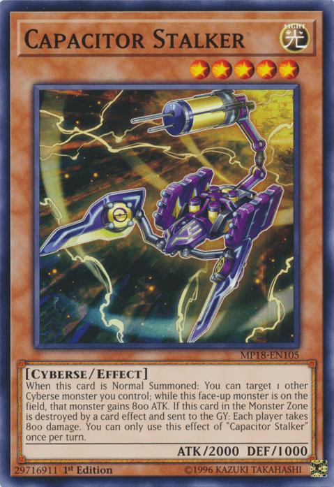 Capacitor Stalker [MP18-EN105] Common - Josh's Cards