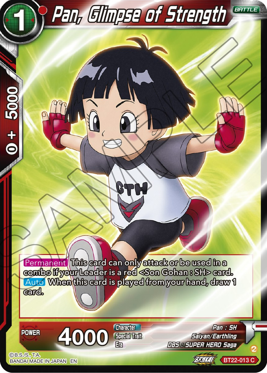 Pan, Glimpse of Strength (BT22-013) [Critical Blow] Parallel Foil