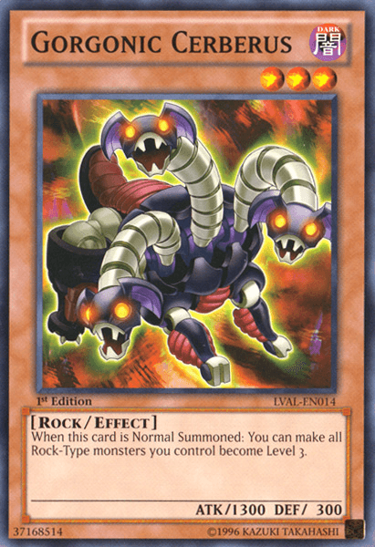 Gorgonic Cerberus [LVAL-EN014] Common - Josh's Cards