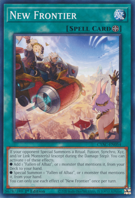 New Frontier [CYAC-EN054] Common - Josh's Cards
