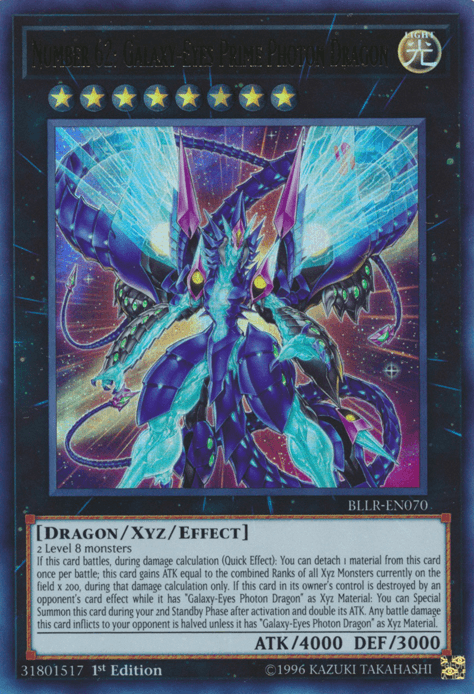 Number 62: Galaxy-Eyes Prime Photon Dragon [BLLR-EN070] Ultra Rare - Josh's Cards