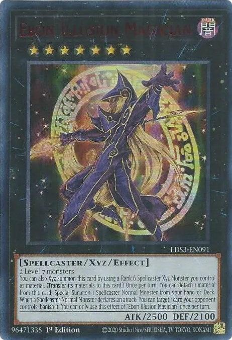 Ebon Illusion Magician (Red) [LDS3-EN091] Ultra Rare - Josh's Cards