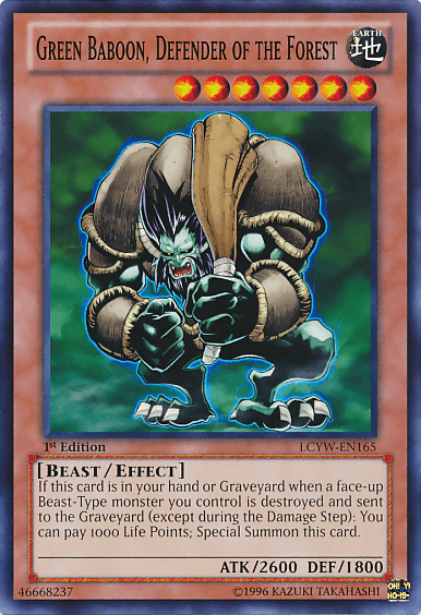 Green Baboon, Defender of the Forest [LCYW-EN165] Common - Josh's Cards