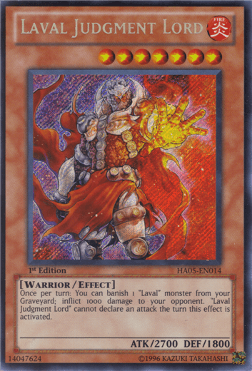 Laval Judgment Lord [HA05-EN014] Secret Rare - Josh's Cards