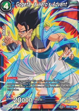 Gogeta, a Hero's Advent (EX07-04) [Magnificent Collection Fusion Hero] Parallel Foil