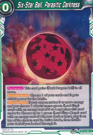 Six-Star Ball, Parasitic Darkness (BT12-081) [Vicious Rejuvenation] Parallel Foil