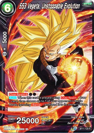 SS3 Vegeta, Unstoppable Evolution (BT11-129) [Vermilion Bloodline 2nd Edition] Parallel Foil