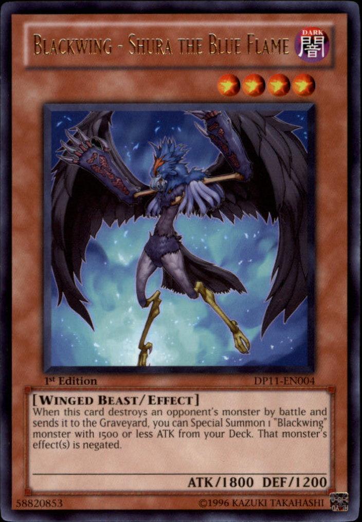 Blackwing - Shura the Blue Flame [DP11-EN004] Rare - Josh's Cards