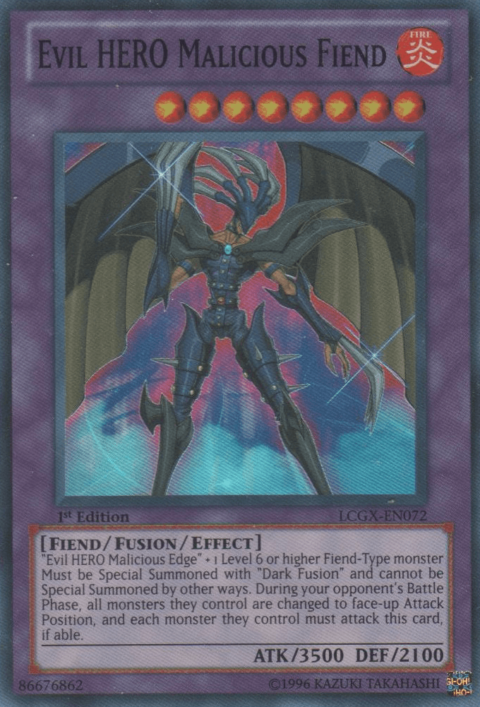 Evil HERO Malicious Fiend [LCGX-EN072] Super Rare - Josh's Cards