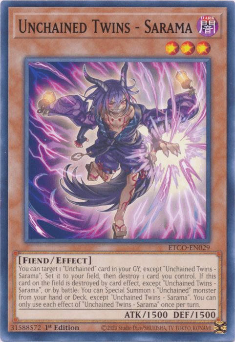 Unchained Twins - Sarama [ETCO-EN029] Common - Josh's Cards