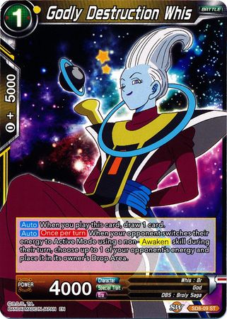 Godly Destruction Whis (Starter Deck - Rising Broly) (SD8-09) [Destroyer Kings] Parallel Foil